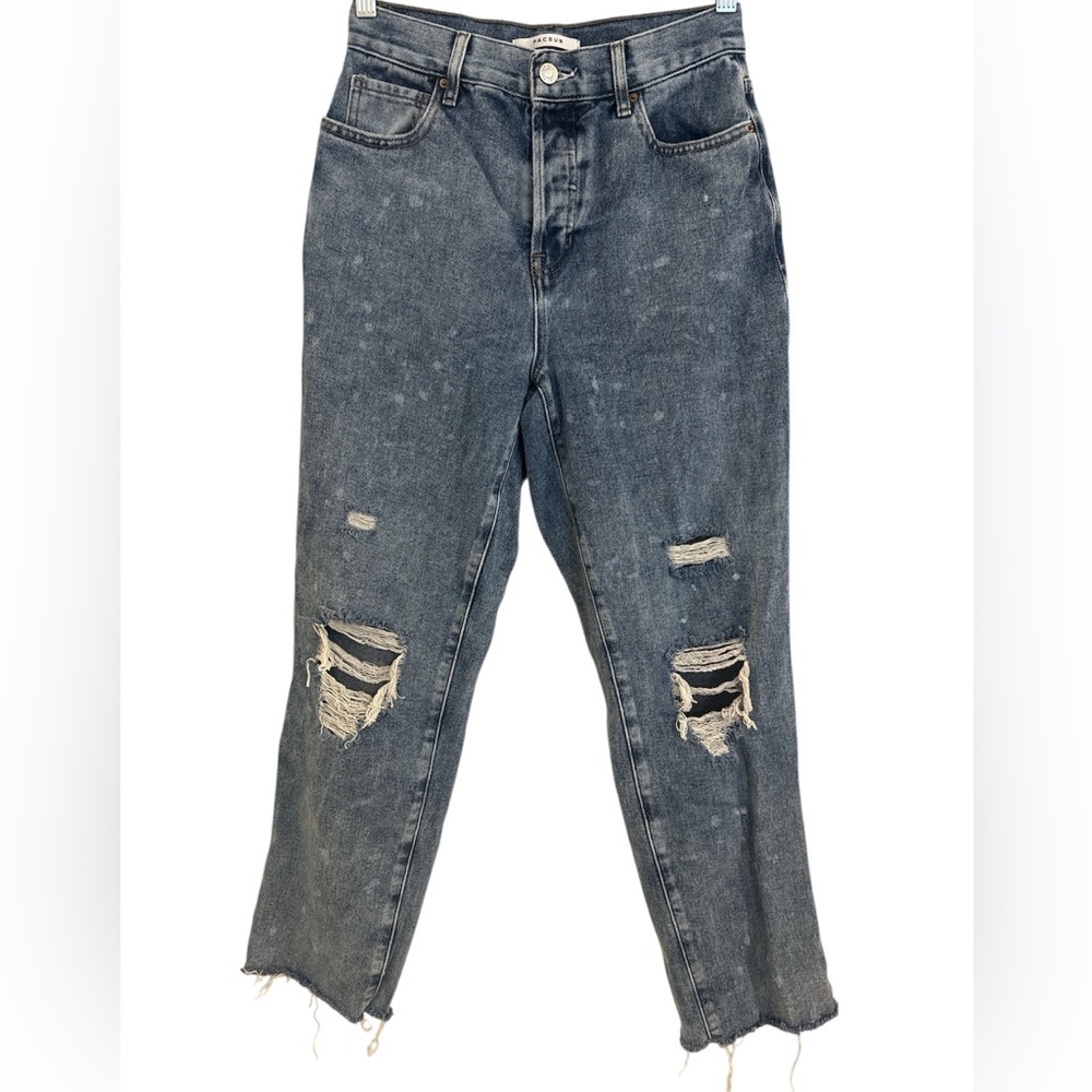 Women’s PacSun High Rise Straight Distressed Jeans, Size 26.